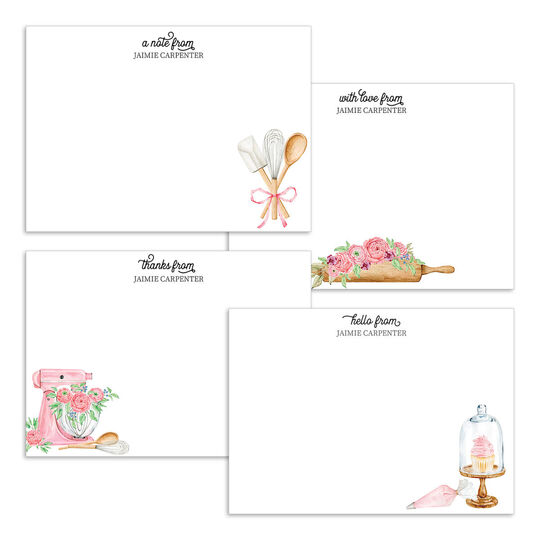 Country Baker Flat Note Card Collection